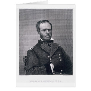 General William Tecumseh Sherman, grabado después 