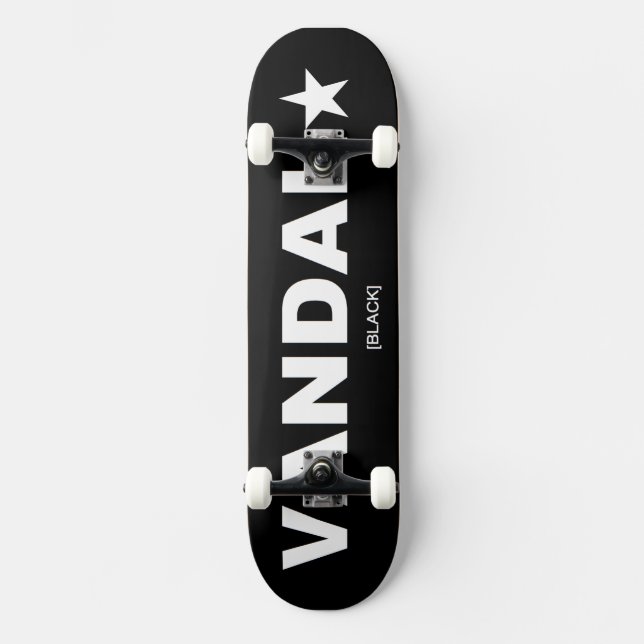 Genérico de tablero de skateboard VANDAL (blanco s (Anverso)