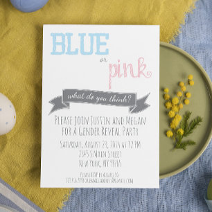 Género azul o rosa revelan invitación de Baby Show