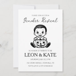 género de calabaza revelar invitaciones