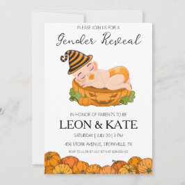 género de calabaza revelar invitaciones