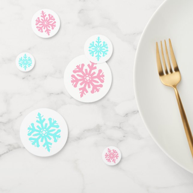 Género de copo de nieve revelan confetti (Grupo)