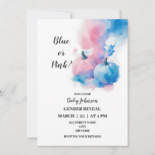 Género de la calabaza otoñal revelar invitación