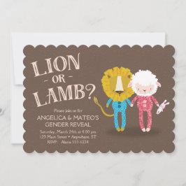 Género de león o cordero Invitación a revelar