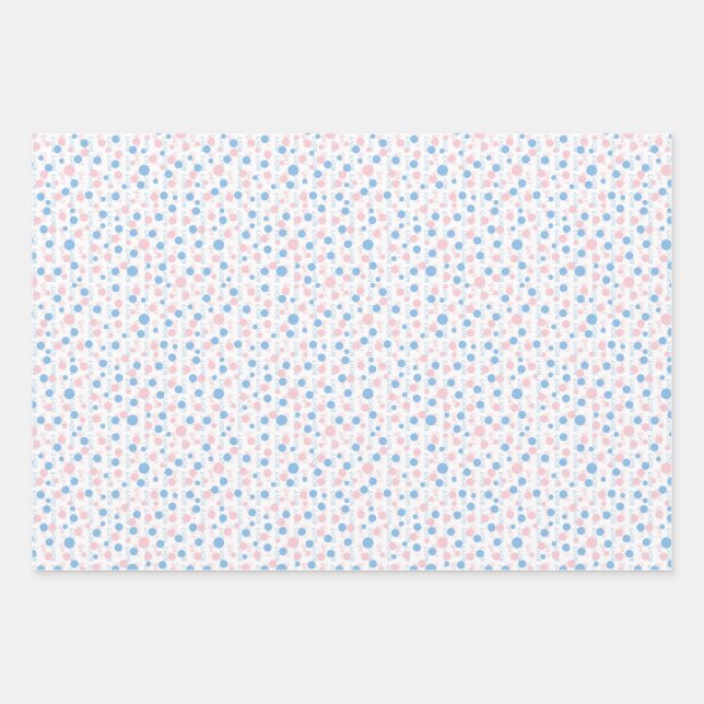Género revelar puntos de polka envolver hojas de p (Anverso)