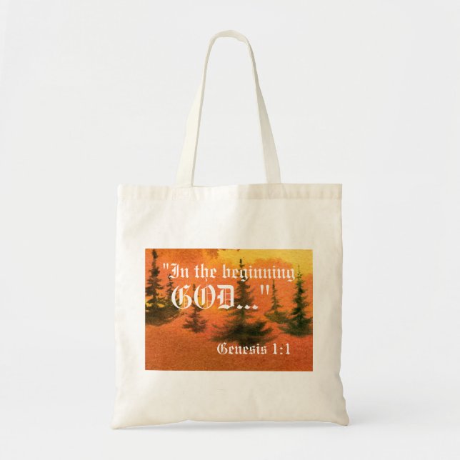 Génesis 1:1 Bolsa (Frente)