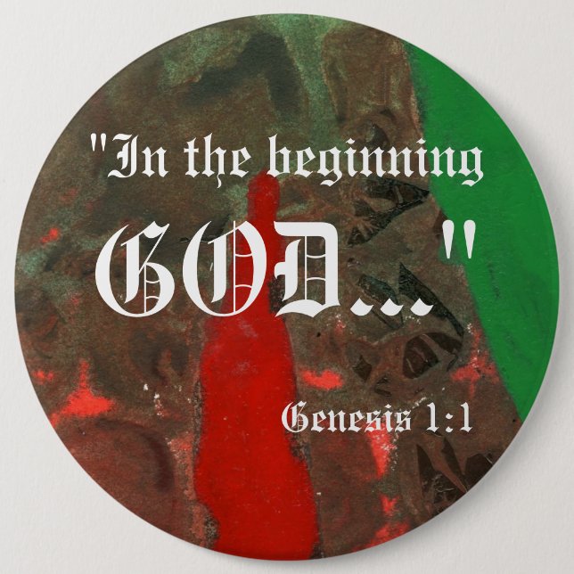 Génesis 1:1 Botón (Anverso)