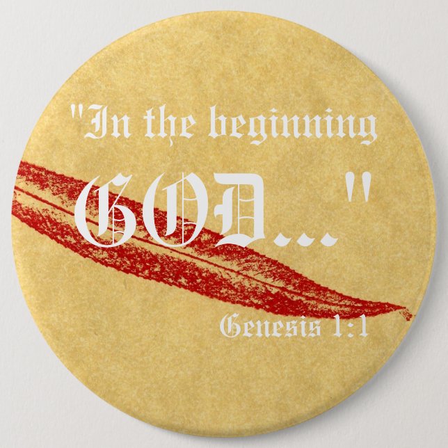 Génesis 1:1 Botón (Anverso)