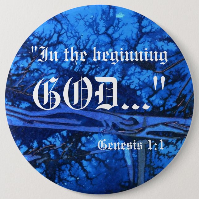 Génesis 1:1 Botón (Anverso)