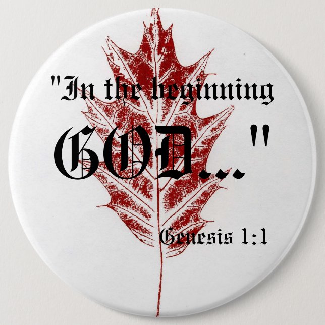Génesis 1:1 Botón (Anverso)