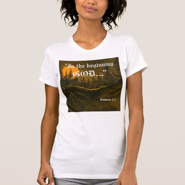 Génesis 1:1 camisa (Anverso)