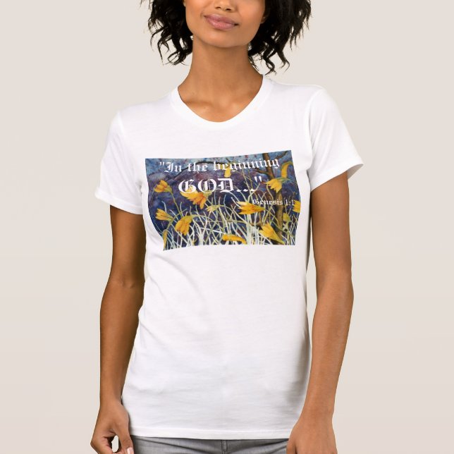 Génesis 1:1 camisa (Anverso)