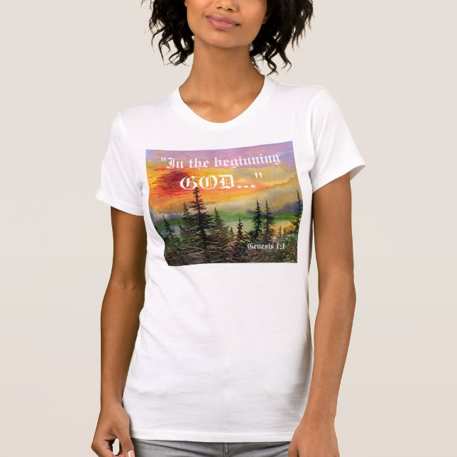 Génesis 1:1 camisa (Anverso)