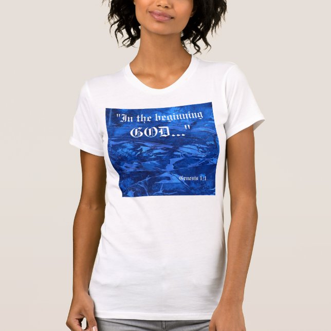 Génesis 1:1 camisa (Anverso)