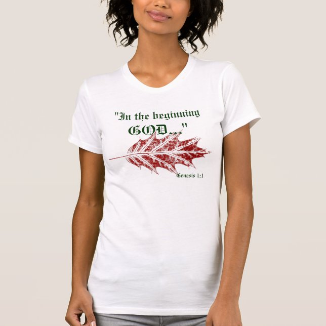 Génesis 1:1 camisa (Anverso)