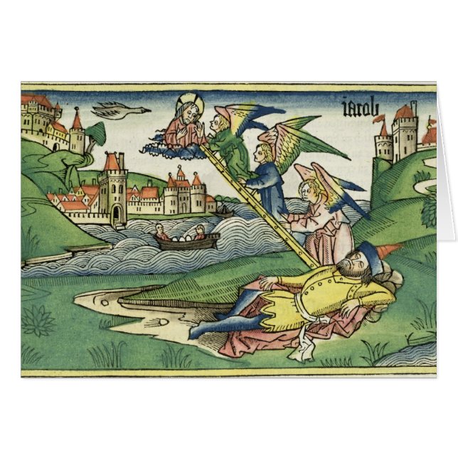 Génesis 28 la escalera de 10 Jacob, de la (Anverso (Horizontal))