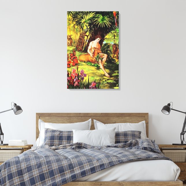 Génesis 2 Dios Crea al Primer Hombre Lienzo (Insitu(Dormitorio))