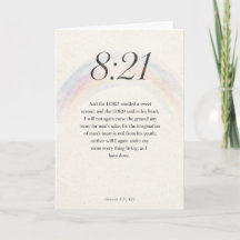 Génesis 8:21 RVR Biblia Tarjeta de Felicitación