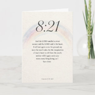 Génesis 8:21 RVR Biblia Tarjeta de Felicitación