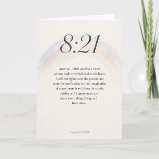 Génesis 8:21 RVR Biblia Tarjeta de Felicitación
