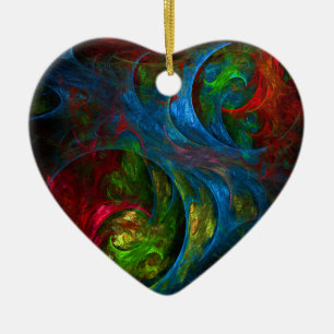 Génesis Azul Resumen Ornamento del Corazón del A