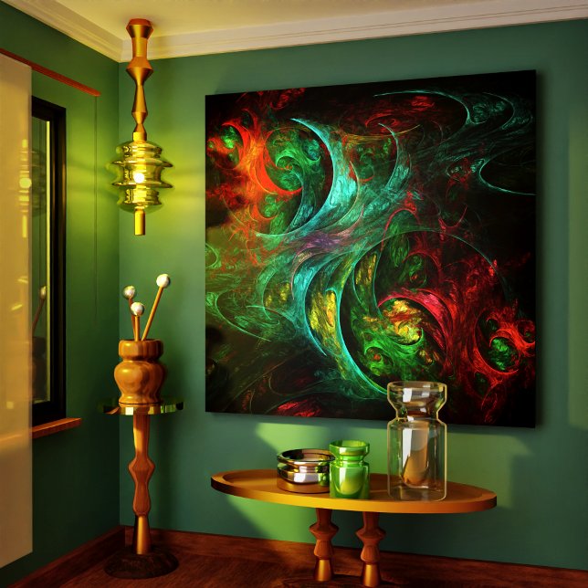 Génesis Nova Resumen Arte Acondicionado Imprimir t (Genesis Nova Abstract Art Wrapped Canvas Print)