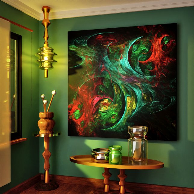 Génesis Resumen Arte Aconrado Imprimir tela (Genesis Abstract Art Wrapped Canvas Print)