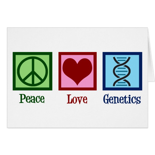 Genetista Peace Love Genetics Company Card (Anverso (Horizontal))