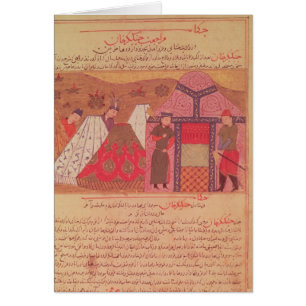 Genghis Khan fuera de su tienda