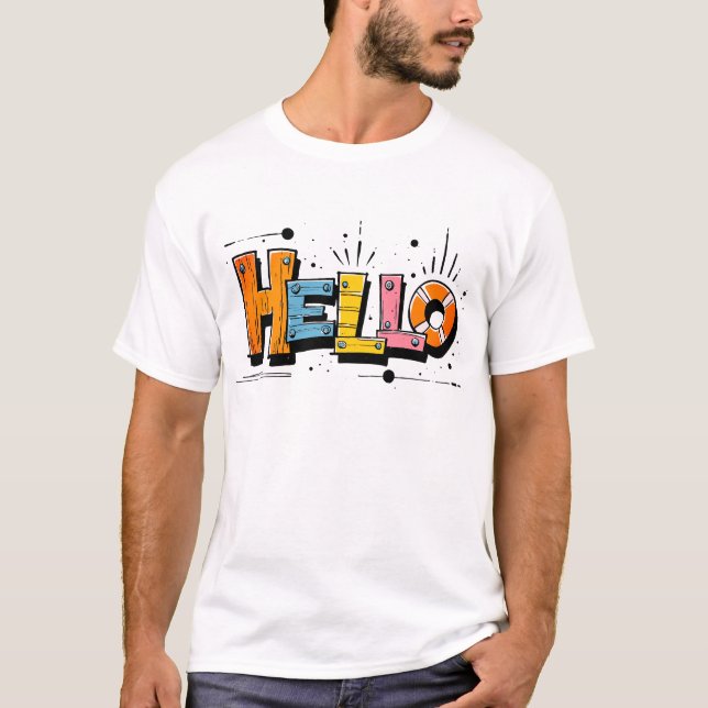 Genial camiseta colorida  (Anverso)