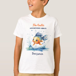 Genial Camiseta Personalizada de Pez Saltarín con 