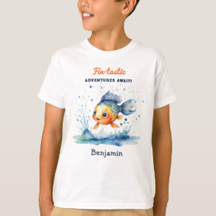 Genial Camiseta Personalizada de Pez Saltarín con 