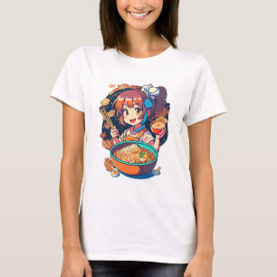 genial casual con la camiseta "Comer personajes an