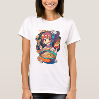 genial casual con la camiseta "Comer personajes an