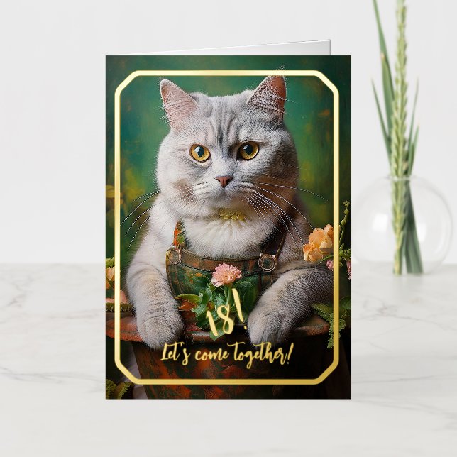 Genial como tarjeta de felicitación de papel de al (Anverso)