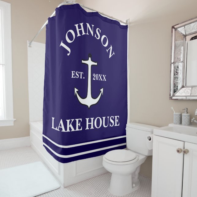 ¡GENIAL! 🚤 Cortina de ducha personalizada para ca (In situ)