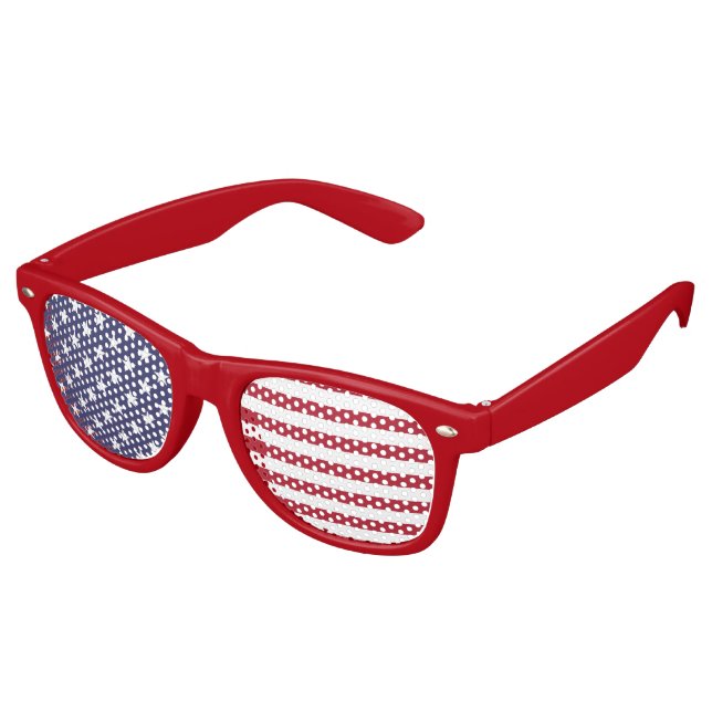 ¡GENIAL! 😎 Gafas de sol con bandera de EE. UU. –  (Ángulo)