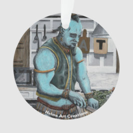 Genie Chef Cocinar Cena Fantasía Ornamento acrílic
