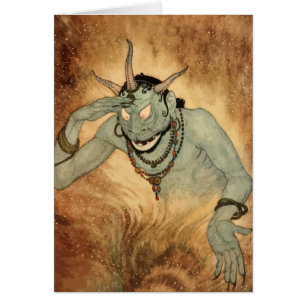 Genie de las Mil y una noches de Edmund Dulac