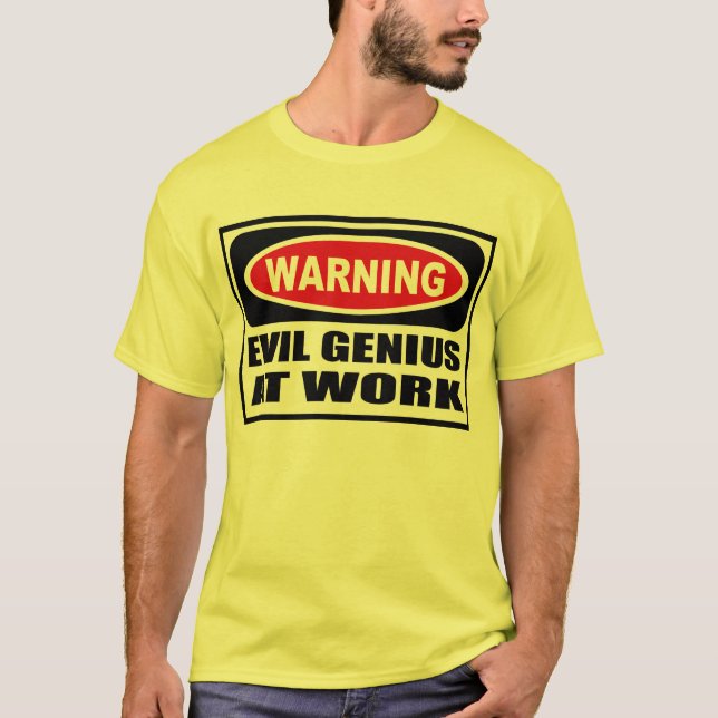GENIO MALVADO amonestador EN la camiseta de los (Anverso)