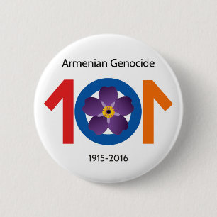 Genocidio armenio 101 años de botón conmemorativ