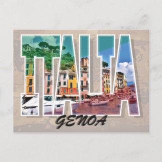 Génova, postal italiana