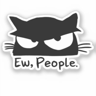 Gente Asquerosa Introvertido Pegatina de Gato Dive