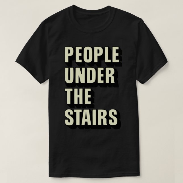 gente bajo las escaleras camiseta esencial (Diseño del anverso)