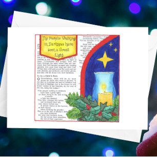 Gente caminando en una postal Inspiradora de la os