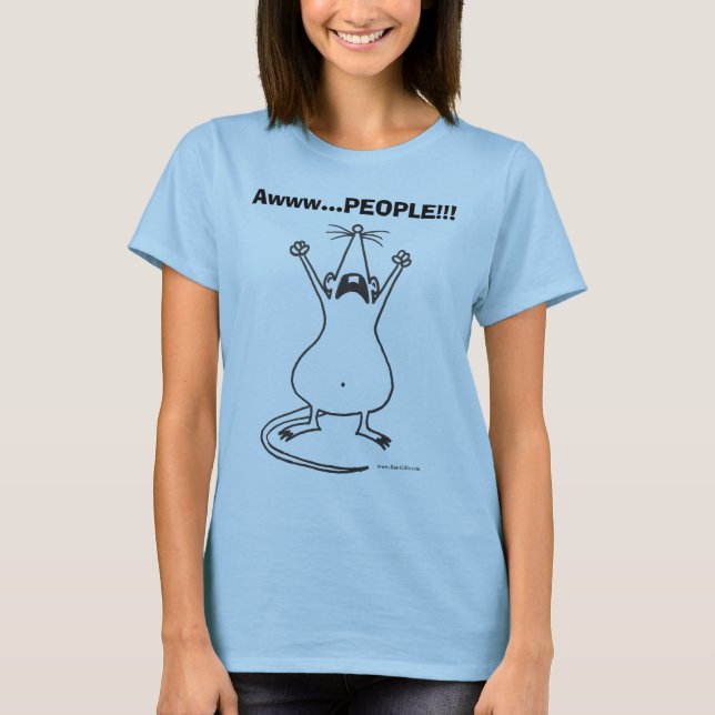 ¡GENTE de Awww…!!! Camiseta de la rata de (Anverso)