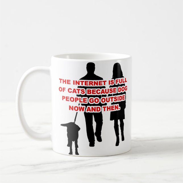 Gente de Gatos Versus Gente de Perros Taza de Café (Izquierda)