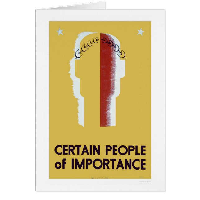 Gente de la importancia WPA 1937 (Frente)