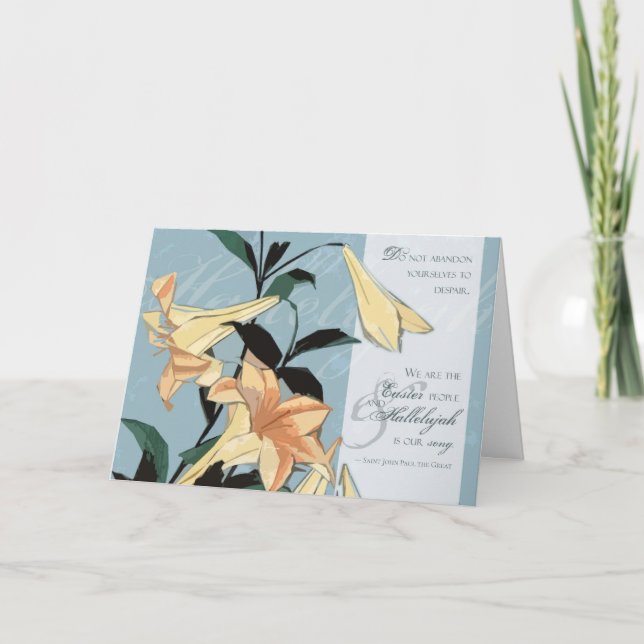 Gente de Pascua Tarjeta de Cita Juan Pablo II - Li (Anverso)