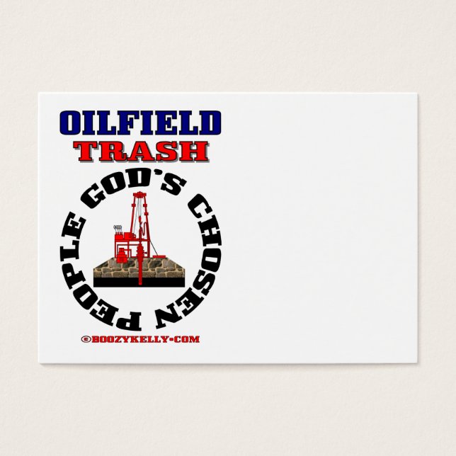 Gente elegida por Dios, basura de campo petrolera, (Frente)